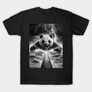 "Pandadoom": Terror at the Stormy Bridge T-Shirt